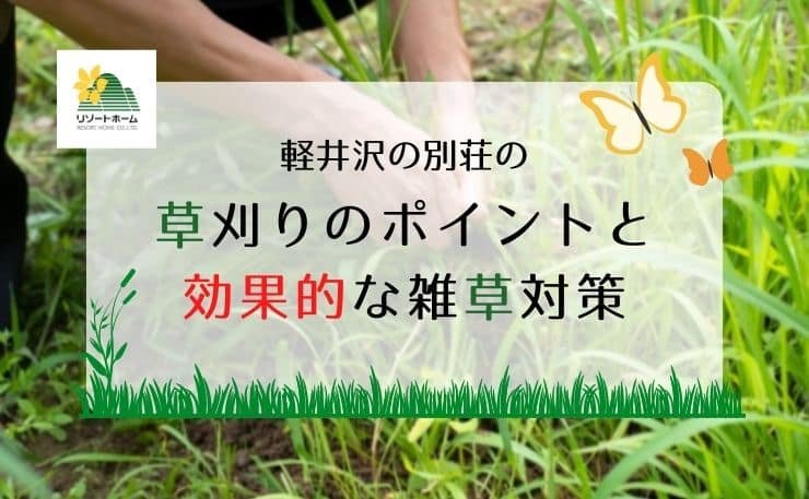 軽井沢の別荘の草刈りのポイントと効果的な雑草対策